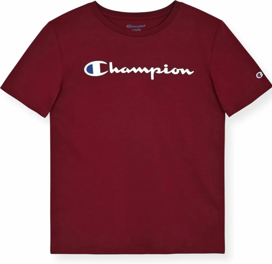 Champion Kids Short Sleeve Logo T-Shirt for Boys - Comfortable Cotton Tee