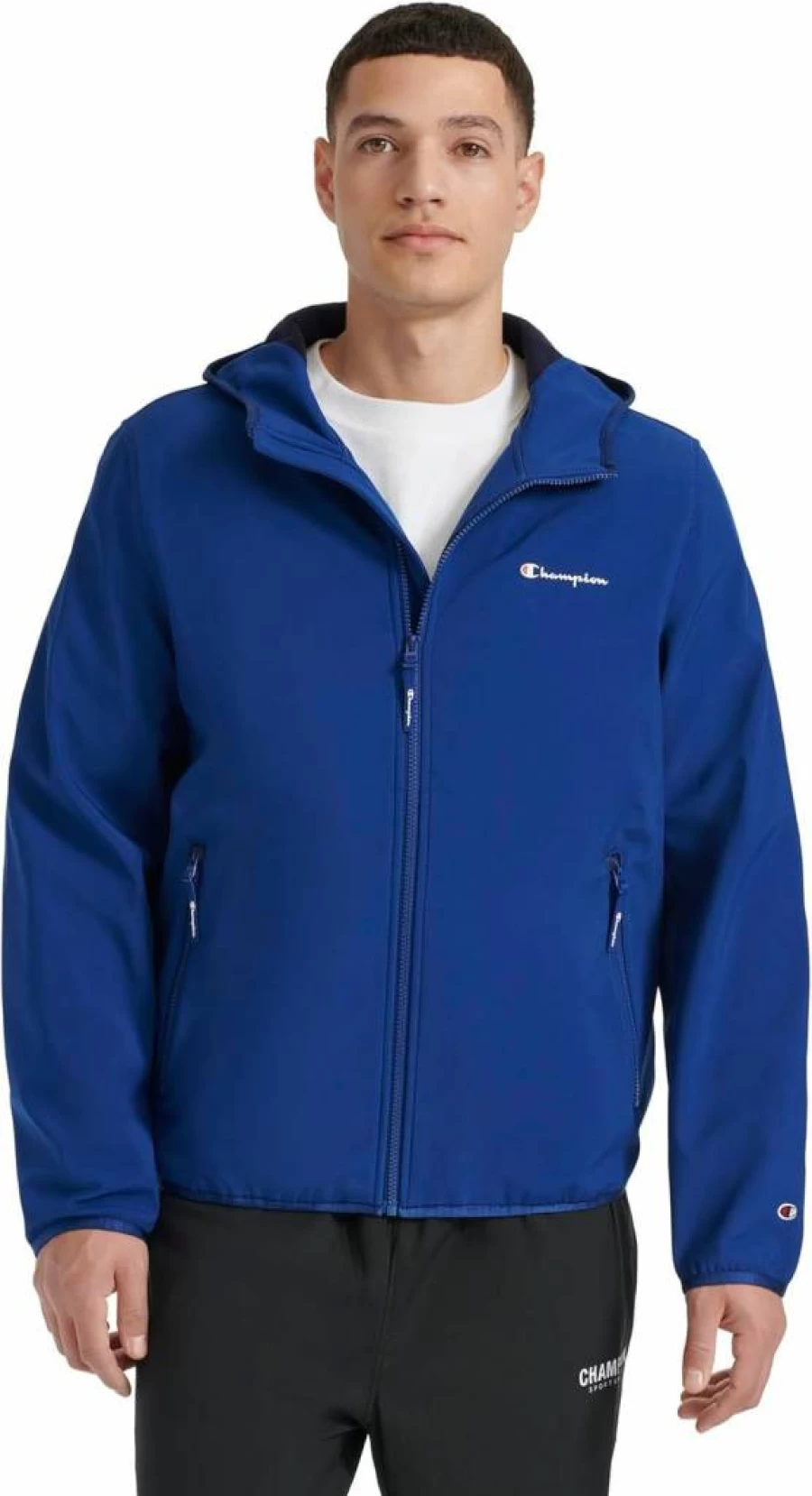 Champion Men's Lightweight Hooded Soft Shell Jacket - Breathable Active Outdoor Windbreaker