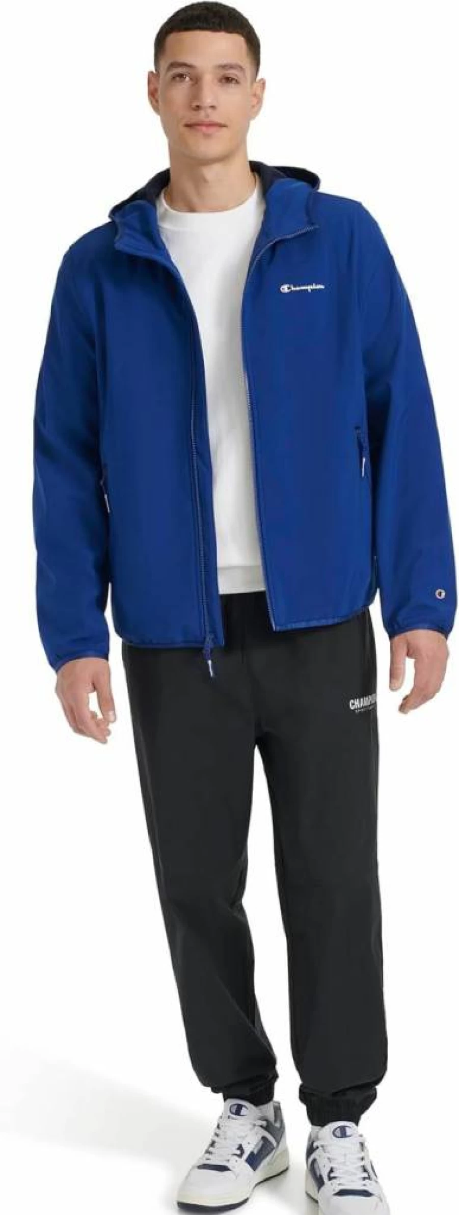 Champion Men's Lightweight Hooded Soft Shell Jacket - Breathable Active Outdoor Windbreaker