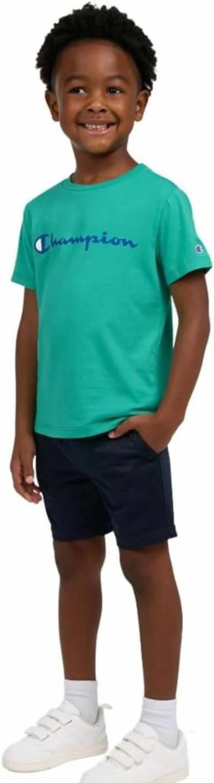 Champion Boys' 2-Piece Athletic Outfit: Breathable Tee & Shorts Set for Active Kids