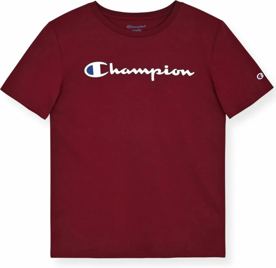 Champion Kids Short Sleeve Logo T-Shirt for Boys - Comfortable Cotton Tee