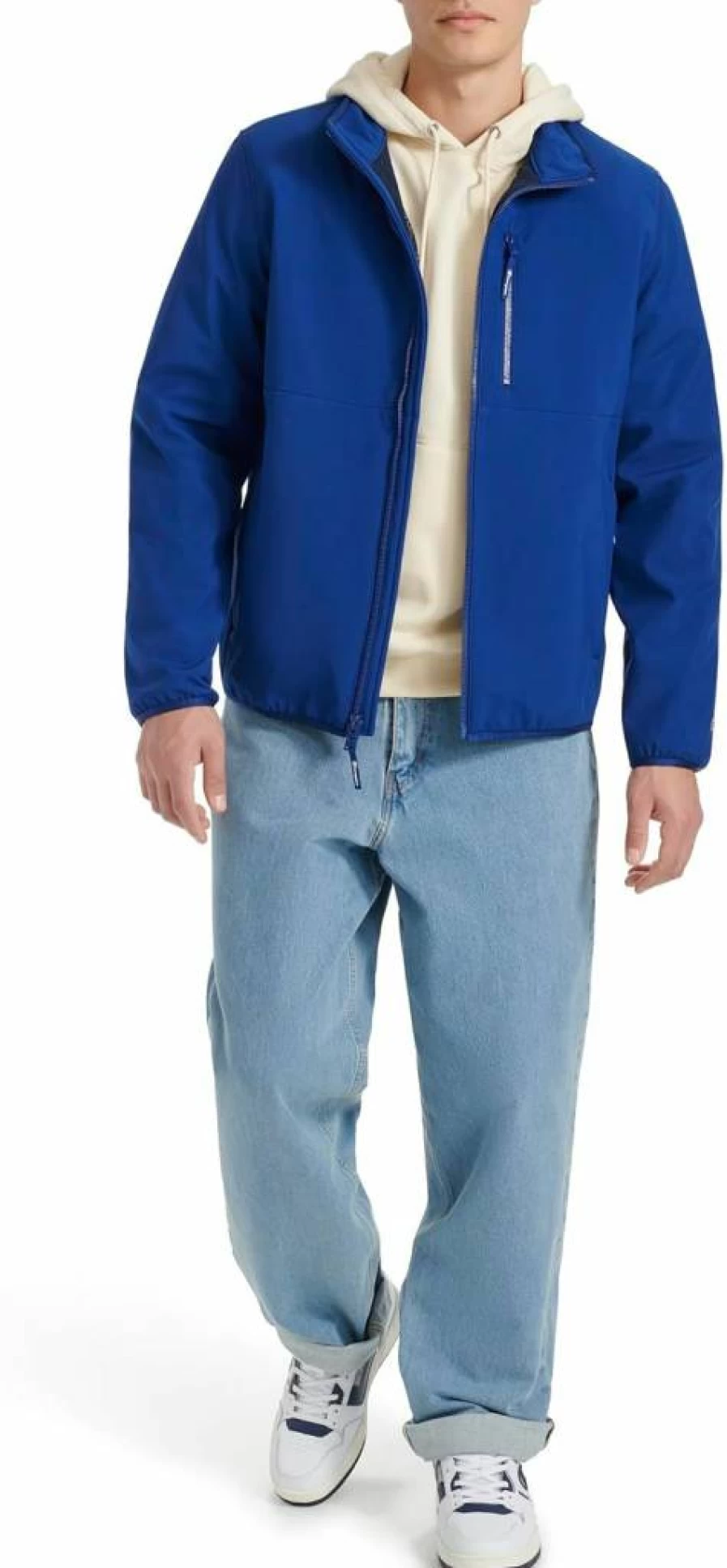 Champion Men's Lightweight Soft Shell Jacket - Breathable Active Hooded Stand Collar Windbreaker for Outdoor Sports