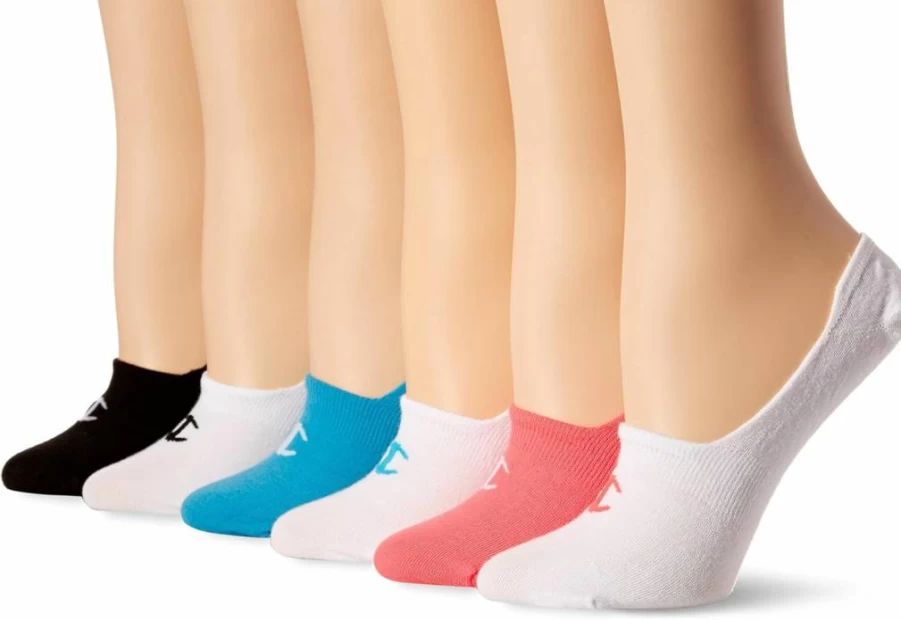 Champion Women's No-Show Liner Socks 6-Pack – Breathable Invisible Low-Cut Socks for Comfort & Fit