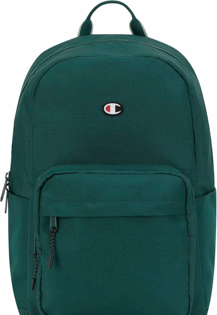 Champion Medium Backpack for Men & Women, Emerald Green Laptop Bag, Durable School & Travel Backpack