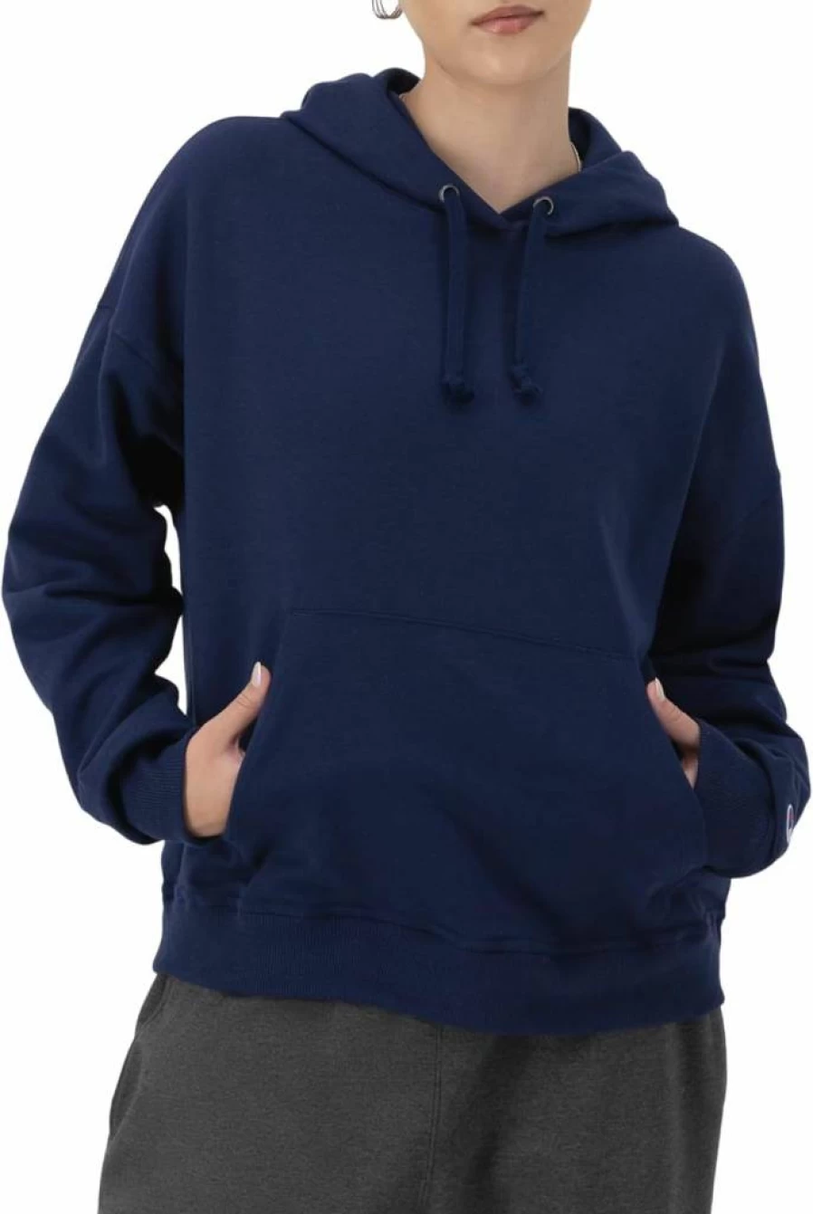 Champion Women's Powerblend Fleece Hoodie - Plus Size Comfortable Sweatshirt for Everyday Wear