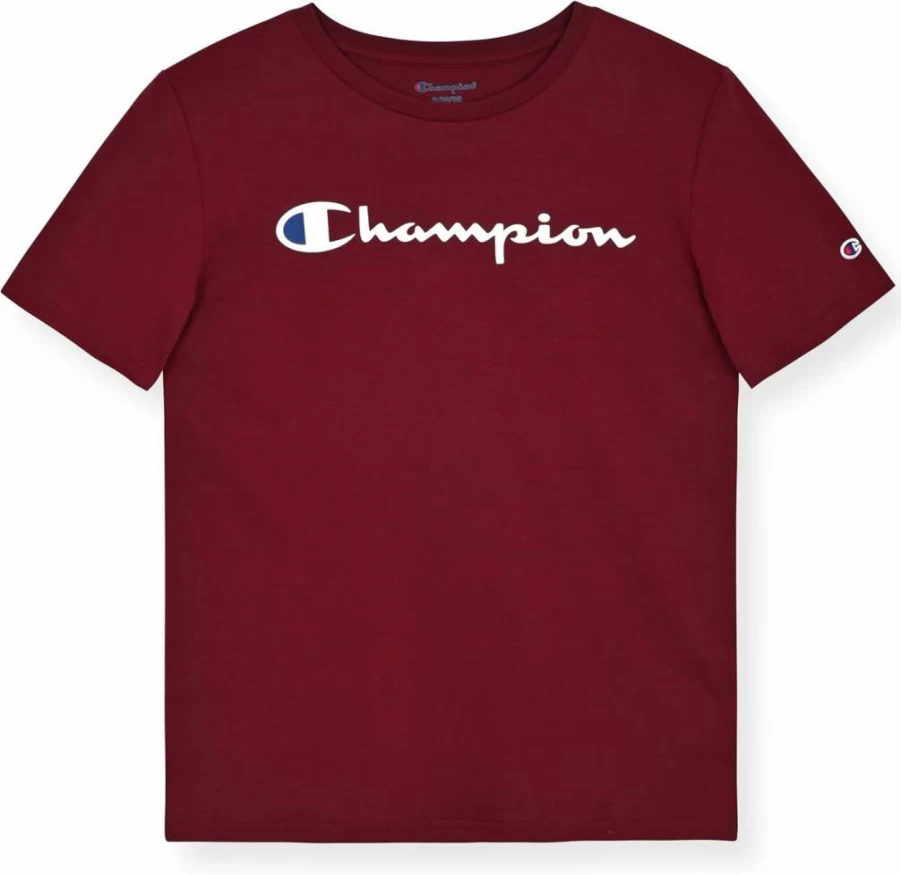 Champion Kids Short Sleeve Logo T-Shirt for Boys - Comfortable Cotton Tee