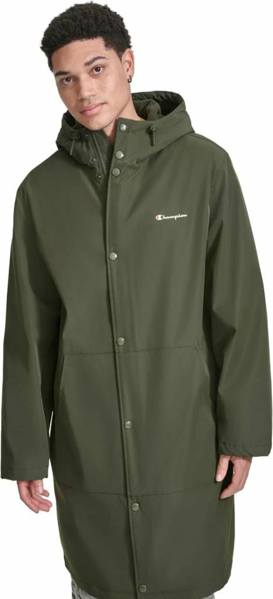 Champion Men's Fleece-Lined Stadium Jacket - Full-Length Warm Coat for Winter