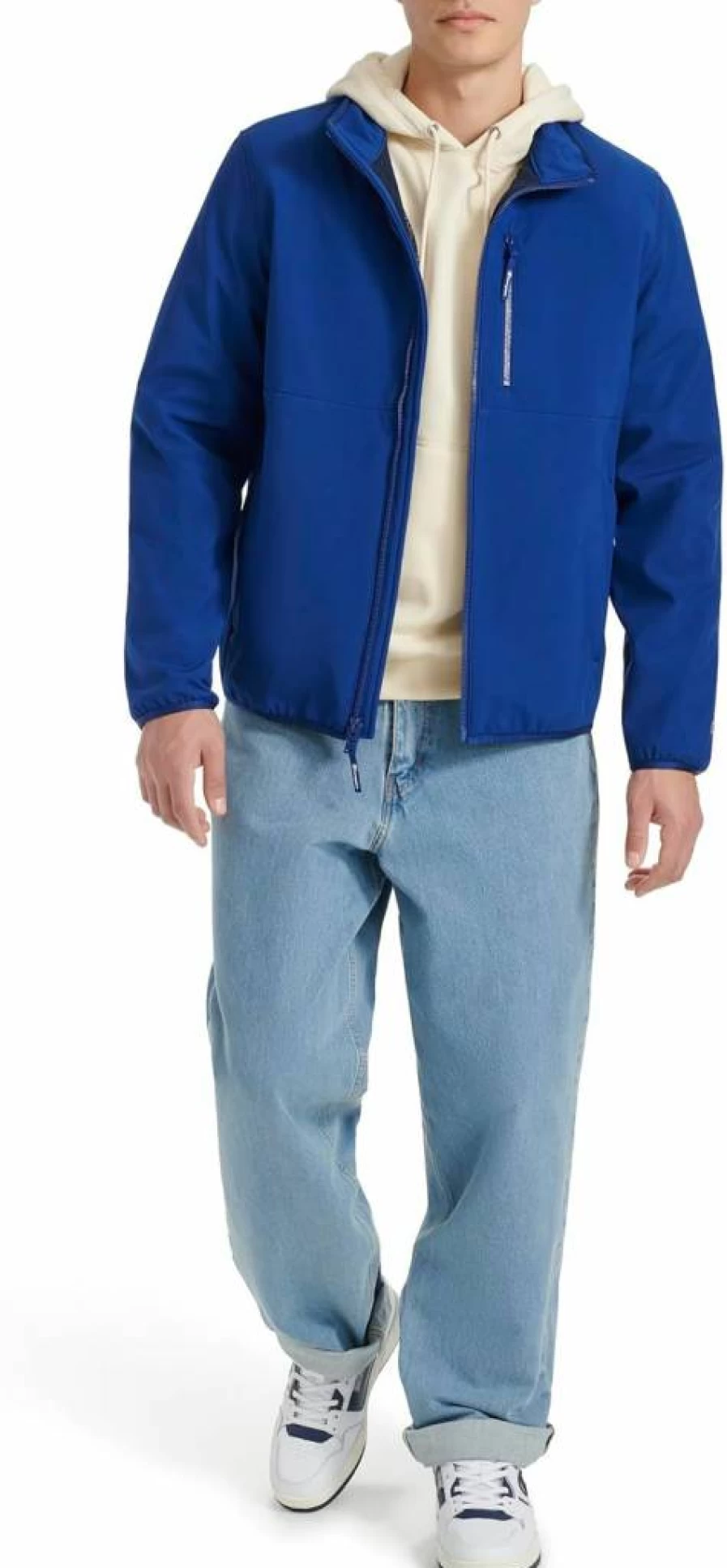 Champion Men's Lightweight Soft Shell Jacket - Breathable Active Hooded Stand Collar Windbreaker for Outdoor Sports