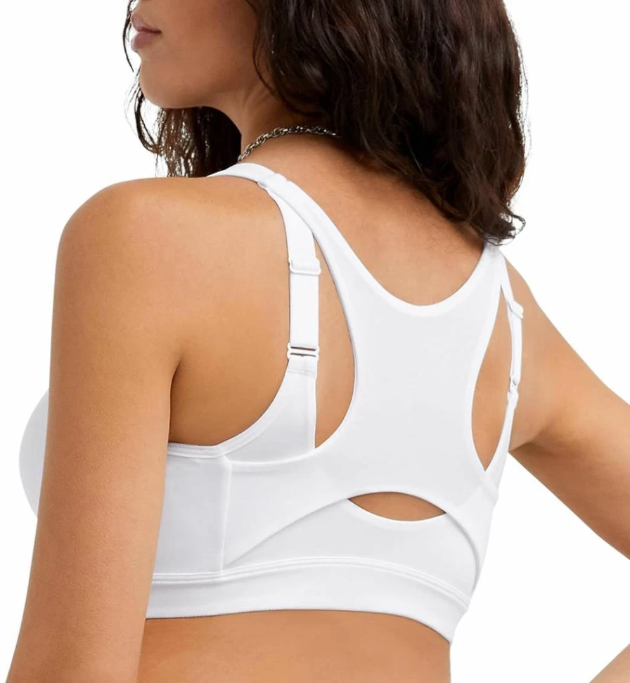 Champion Women's High-Impact Zip Front Sports Bra - Wirefree Motion Control Workout Bra for Running & Fitness