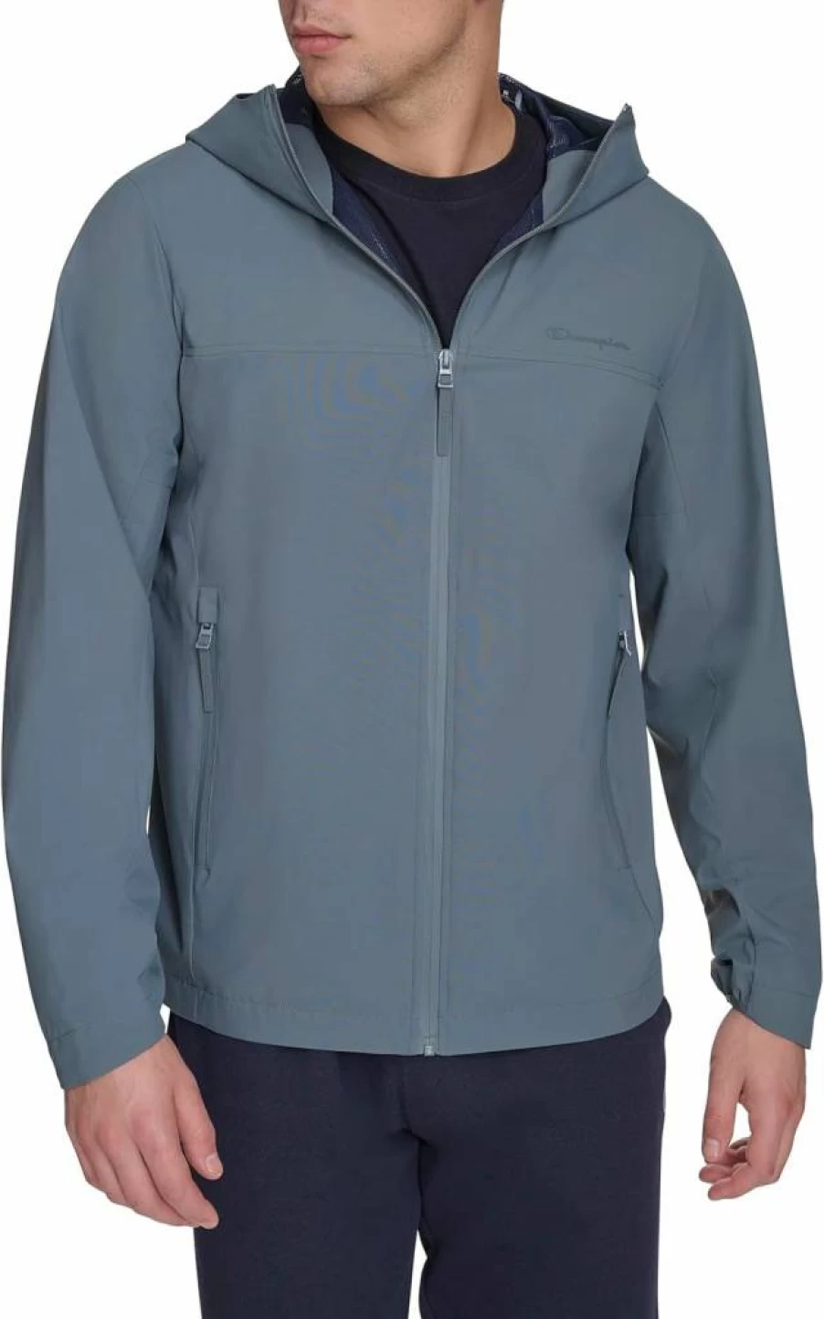 Champion Men's Waterproof Hooded Rain Jacket for Outdoor Protection