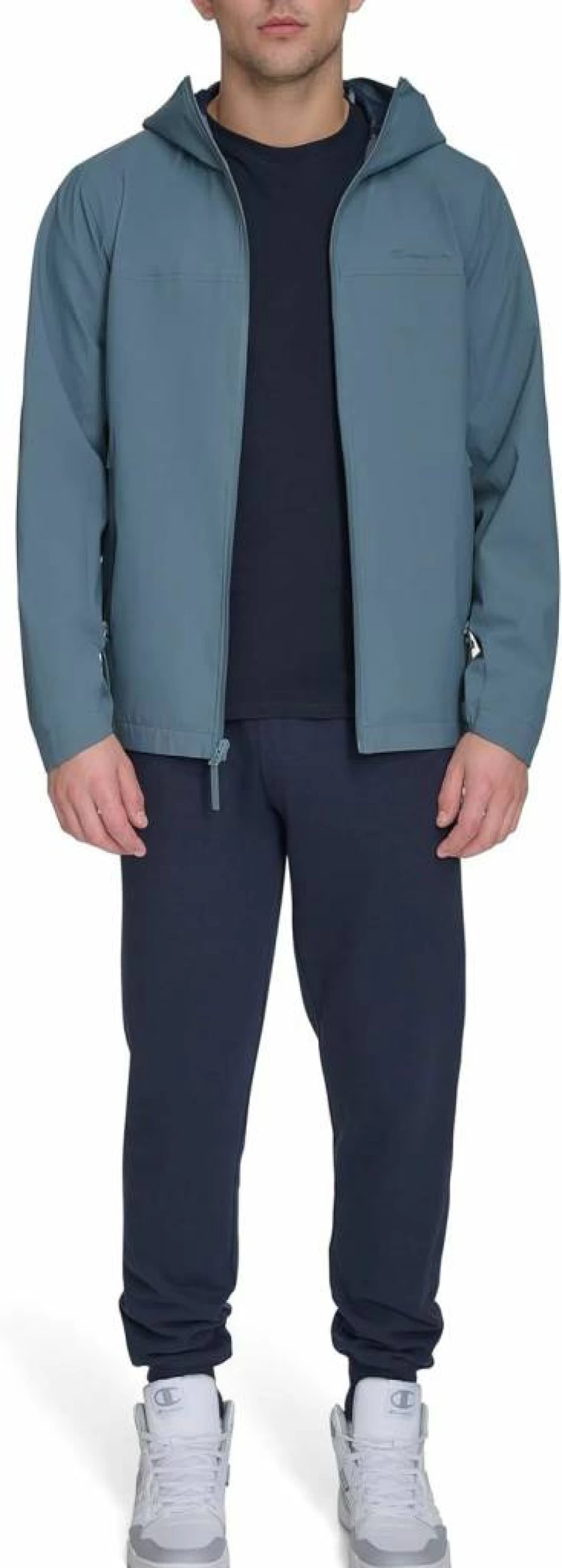 Champion Men's Waterproof Hooded Rain Jacket for Outdoor Protection
