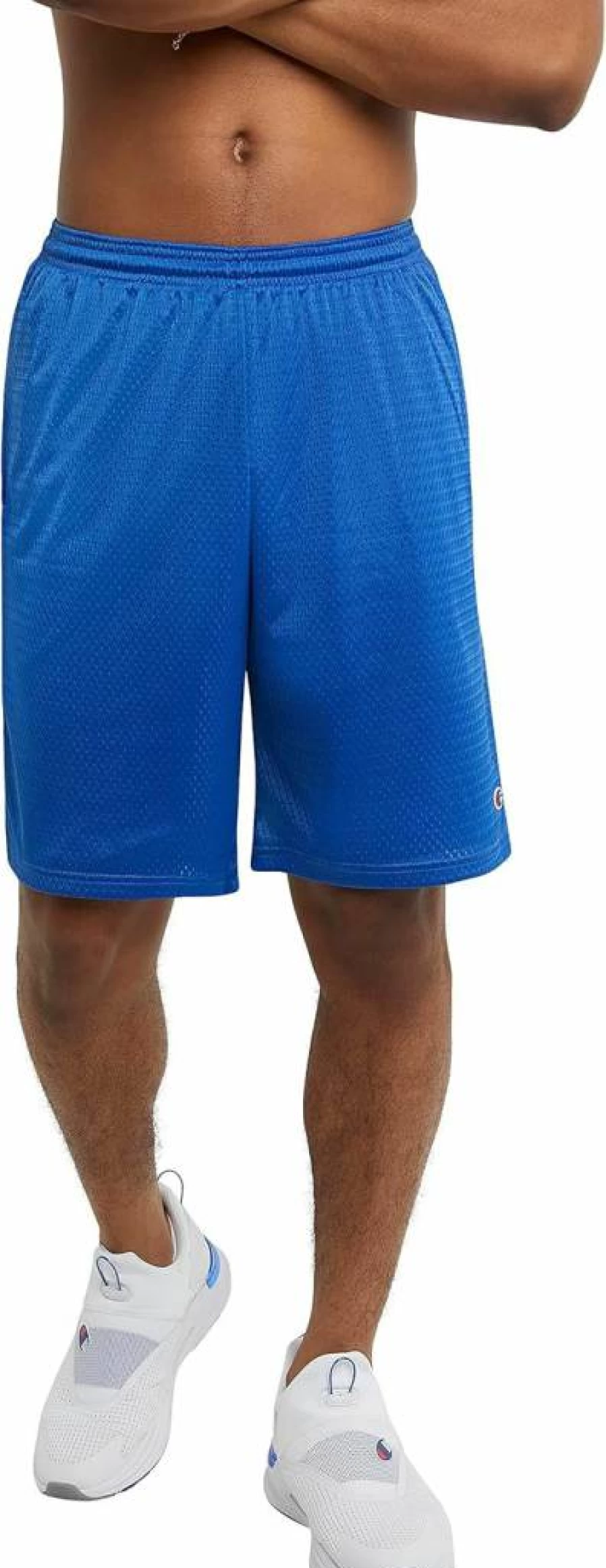 Champion Men's Large 9-Inch Mesh Shorts with C Logo - Comfortable Surf The Web Design