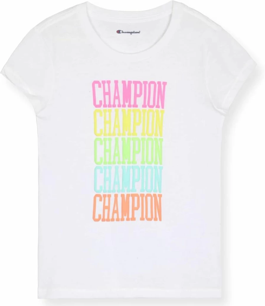 Champion Girls Short Sleeve T-Shirt for Kids - Comfortable Cotton Tee Tops for Girls
