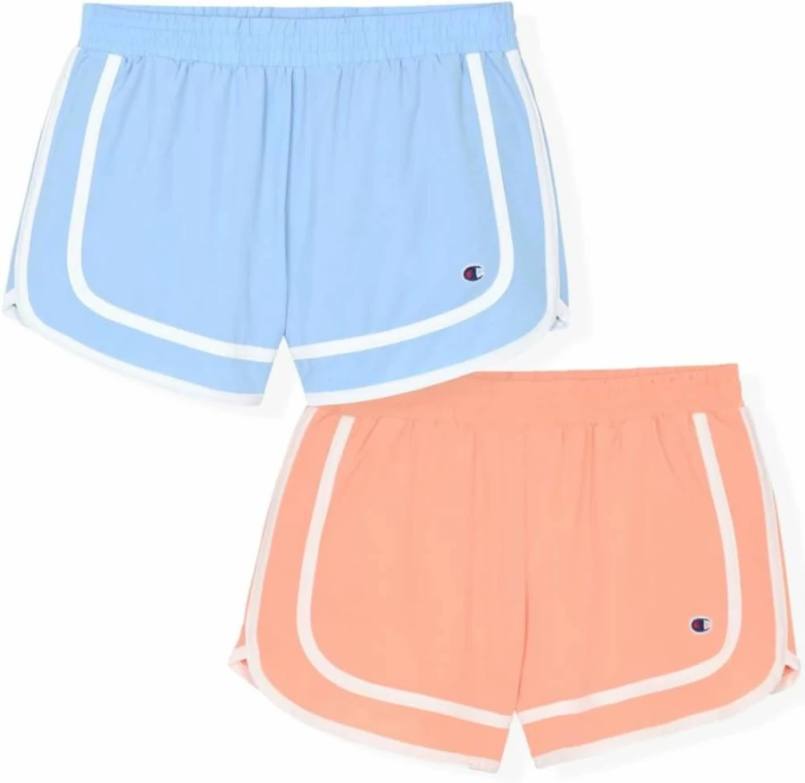 Champion Girls' 2.75 Inch Inseam Heritage Foldover Mesh Basketball Shorts for Running and Sports
