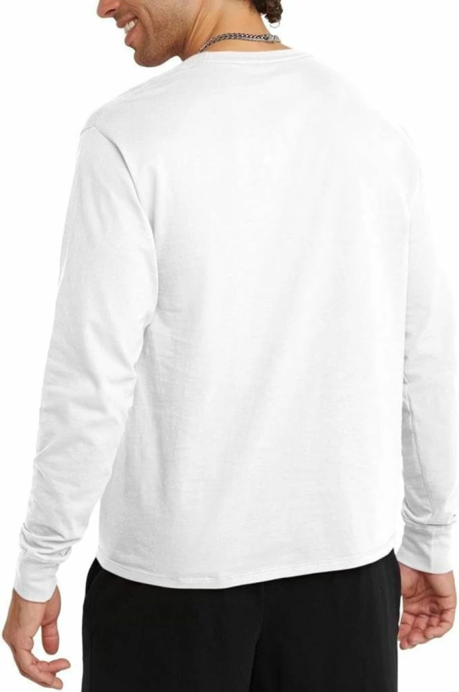Champion Men's Classic Long Sleeve T-Shirt - Soft, Comfortable Cotton Tee for Regular & Big & Tall Sizes