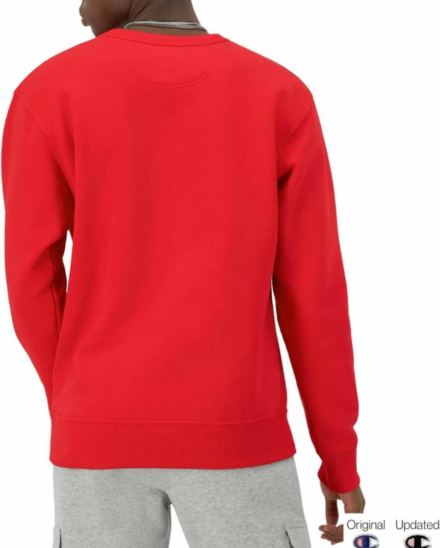 Champion Men's Powerblend Fleece Midweight Crewneck Sweatshirt - Regular & Big Tall Sizes