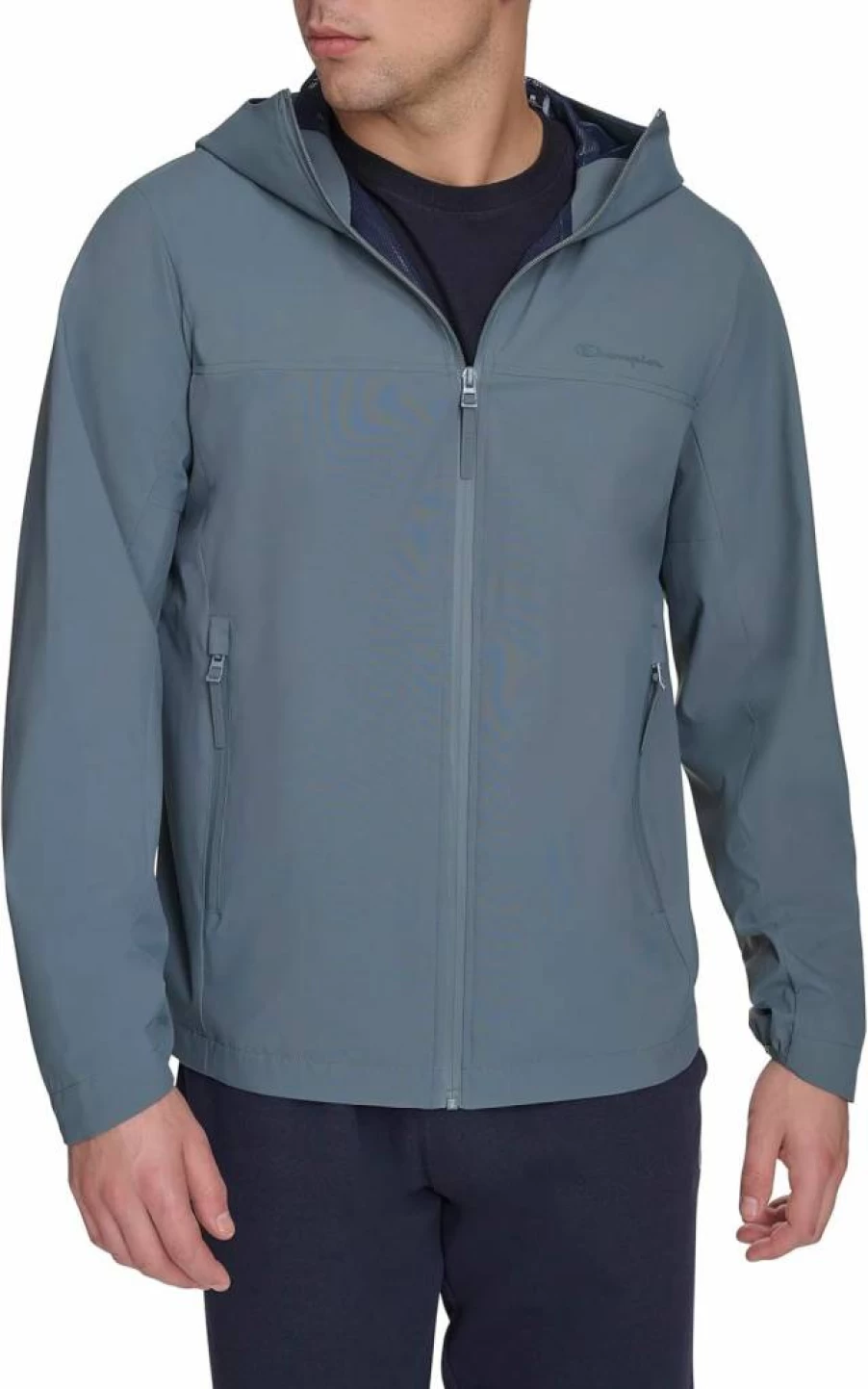 Champion Men's Waterproof Hooded Rain Jacket for Outdoor Protection