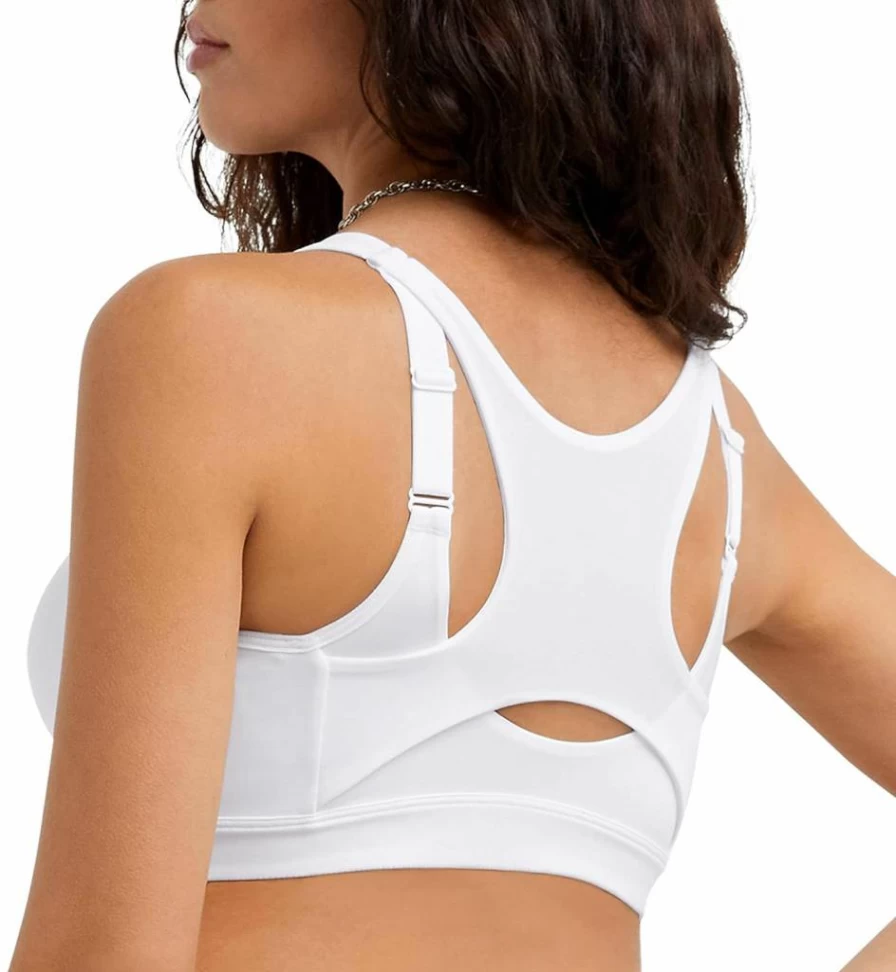 Champion Women's High-Impact Zip Front Sports Bra - Wirefree Motion Control Workout Bra for Running & Fitness
