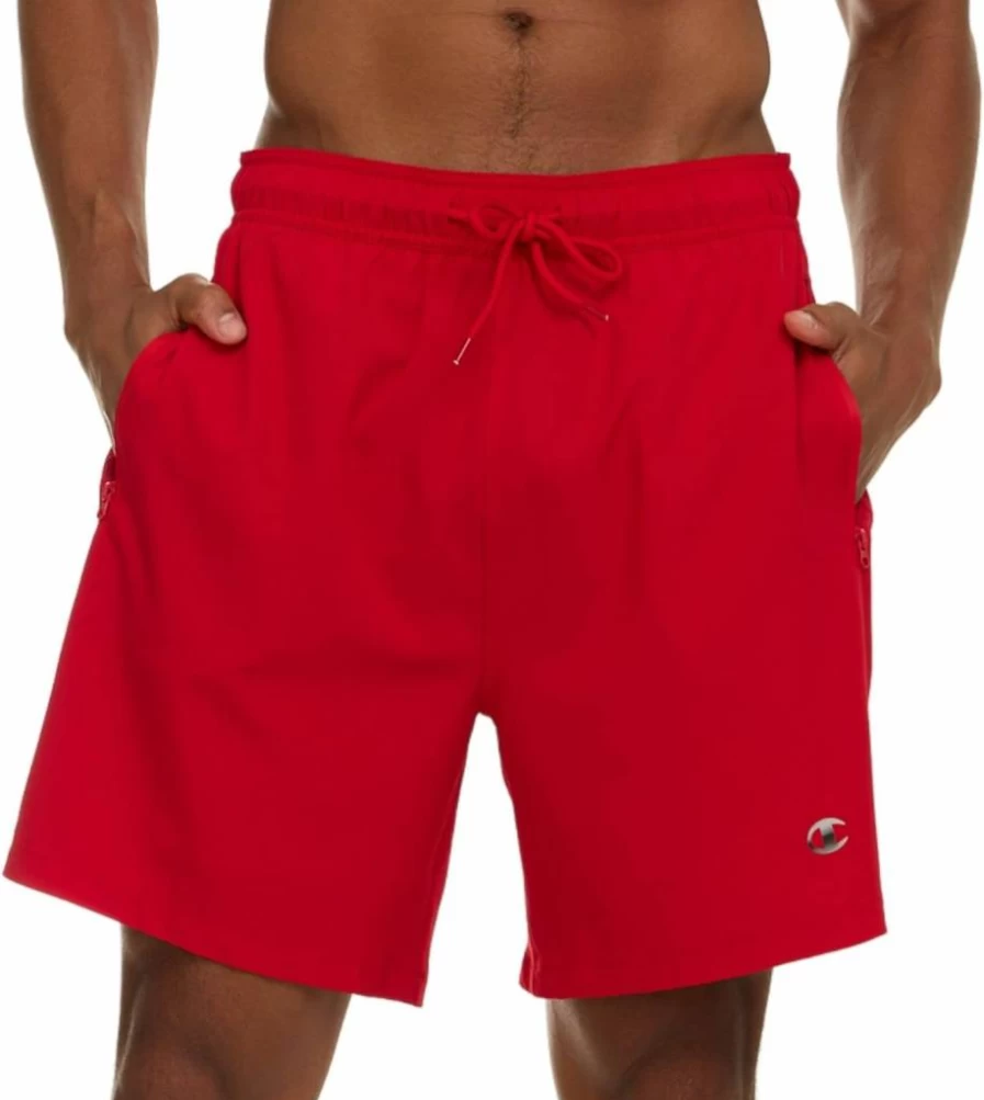 Champion Men's 2-in-1 Swim Trunks with Compression Liner - 7-Inch Inseam Quick-Dry Board Shorts for Swimming & Beach