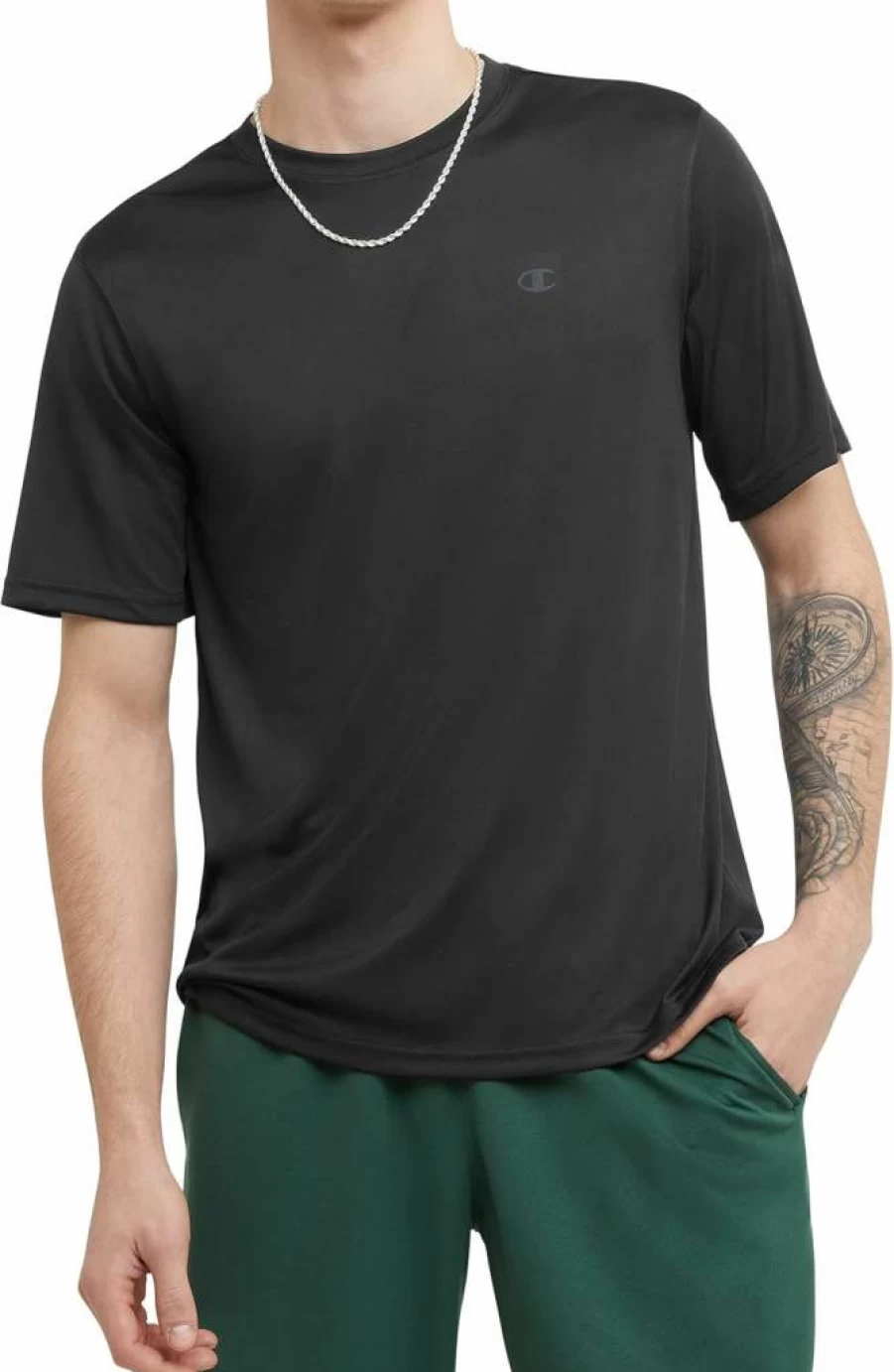 Champion Men's Athletic T-Shirt - Moisture Wicking, Anti-Odor Sport Tee for Regular & Big & Tall Sizes