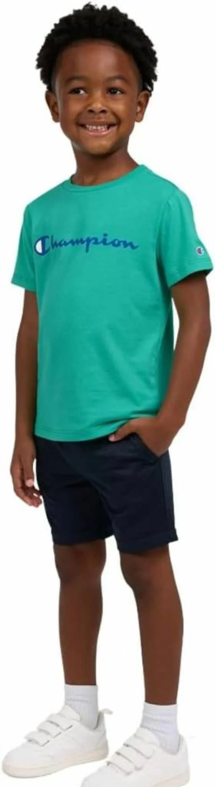 Champion Boys' 2-Piece Athletic Outfit: Breathable Tee & Shorts Set for Active Kids