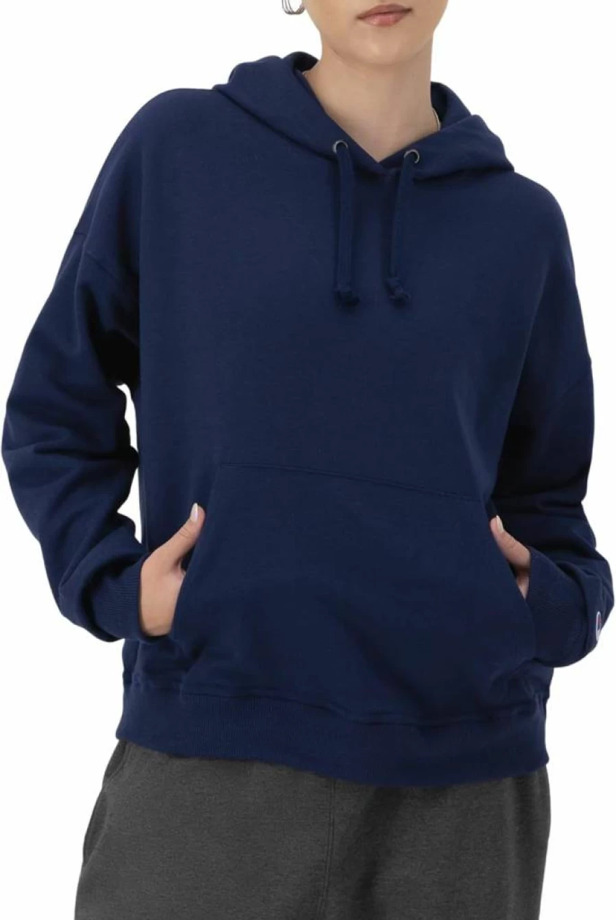 Champion Women's Powerblend Fleece Hoodie - Comfortable Plus Size Sweatshirt for Everyday Wear
