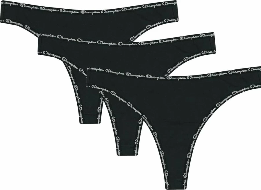 Champion Women's 3-Pack Microfiber Thongs – Soft Comfort Underwear