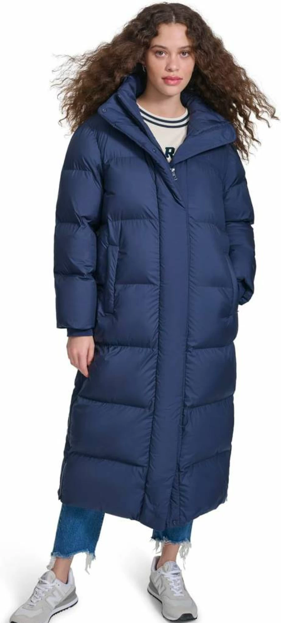 Champion Women's Hooded Quilted Puffer Jacket - Extra Long Winter Coat for Warmth & Style