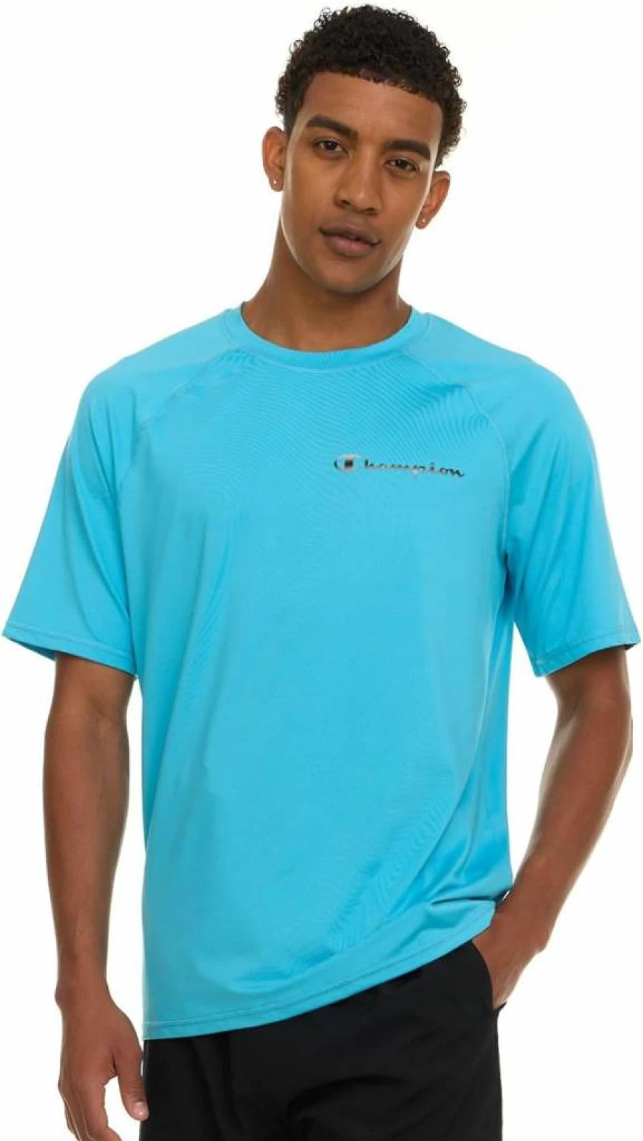 Champion Men's UPF 50+ Short Sleeve Rash Guard - Quick Dry UV Protection Swim Shirt & Sun Shirt for Swimming