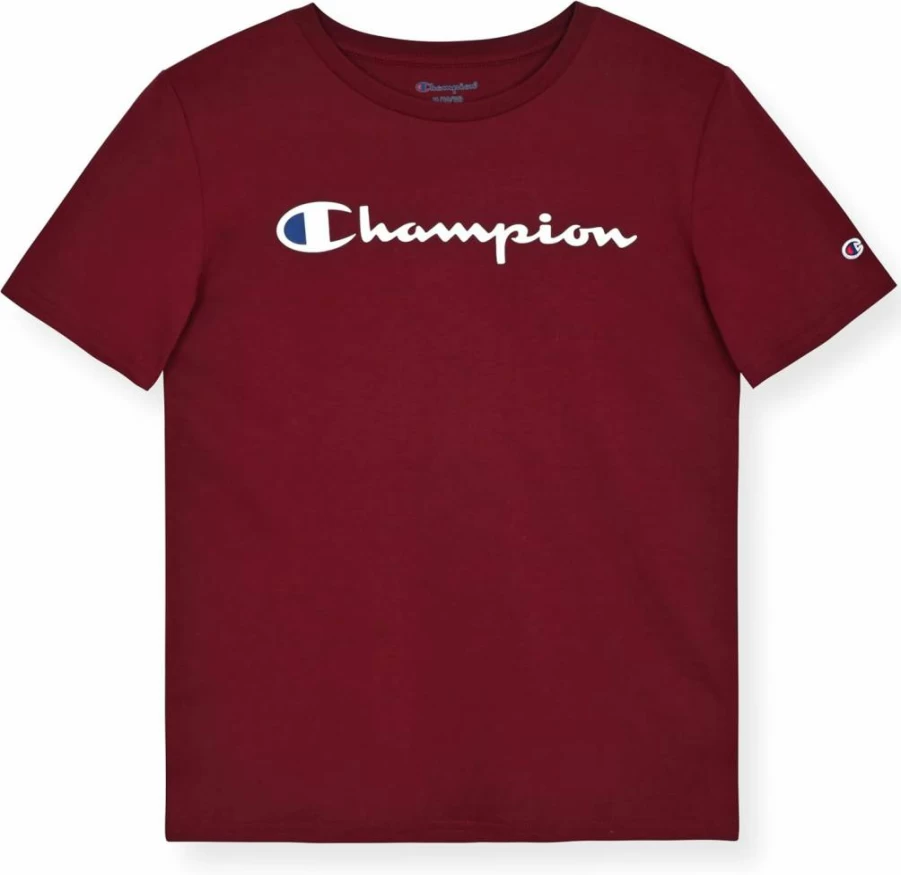 Champion Kids' Short Sleeve Logo T-Shirt for Boys - Comfortable Cotton Tee