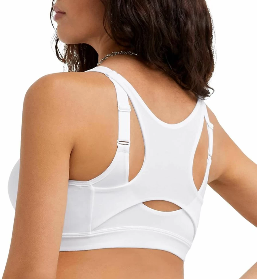 Champion Women's High-Impact Zip Front Sports Bra - Wirefree Motion Control Workout Bra for Running & Fitness