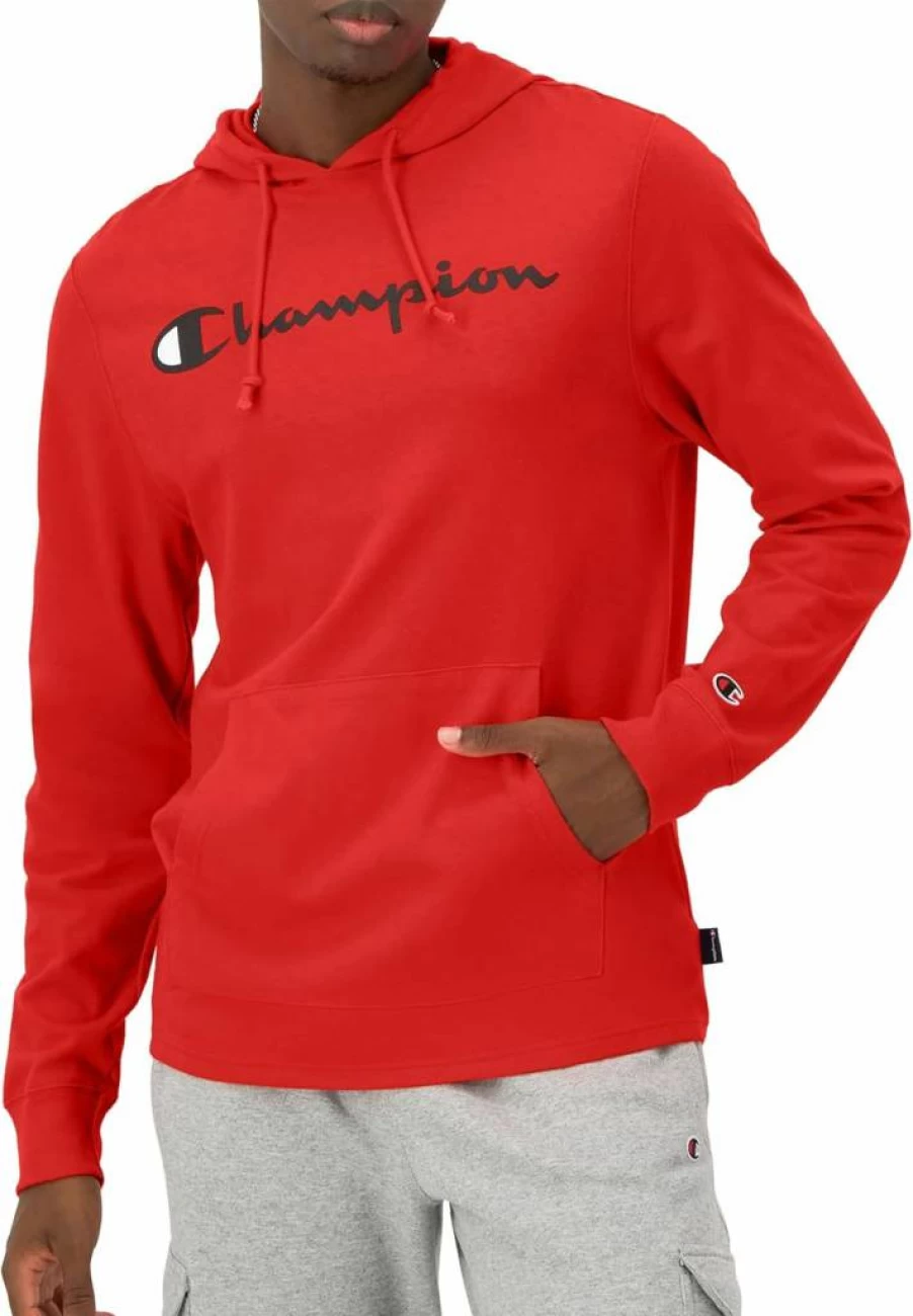 Champion Men's Long Sleeve Hooded T-Shirt - Vintage & Retro Styles (Retired Colors)