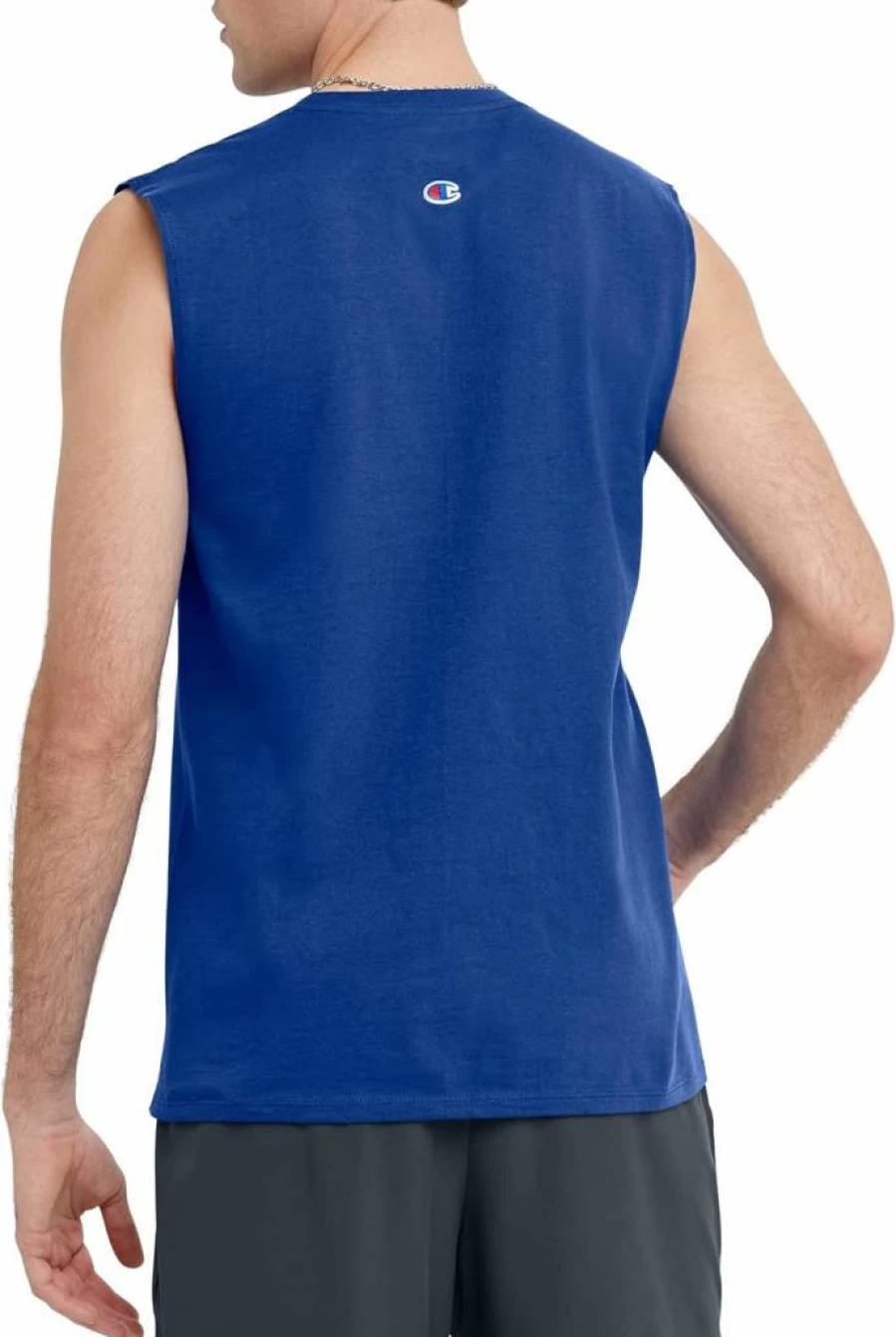 Champion Men's Classic Script Logo Jersey Tank Top for Comfort & Style