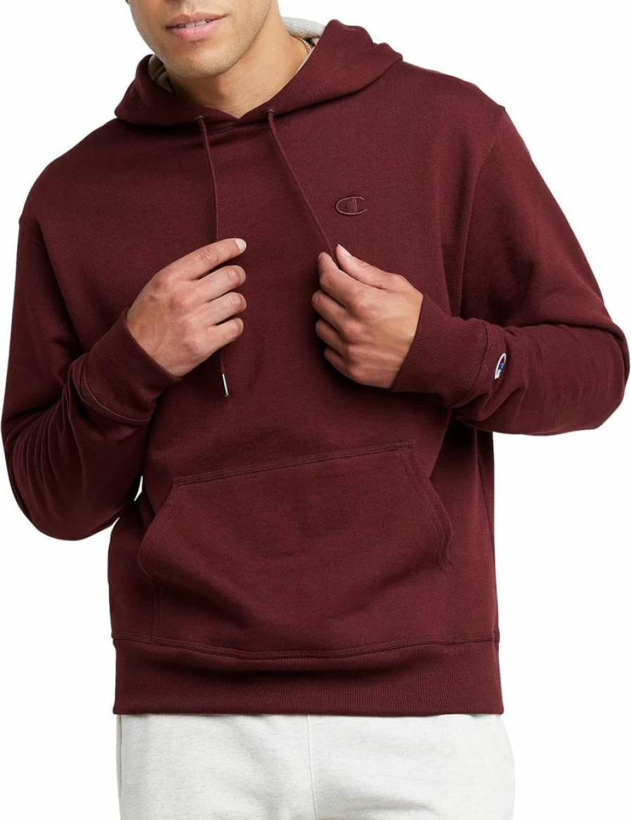 Champion Powerblend Fleece Hoodie for Men - Comfortable Pullover Sweatshirt (Regular & Big Tall Sizes)