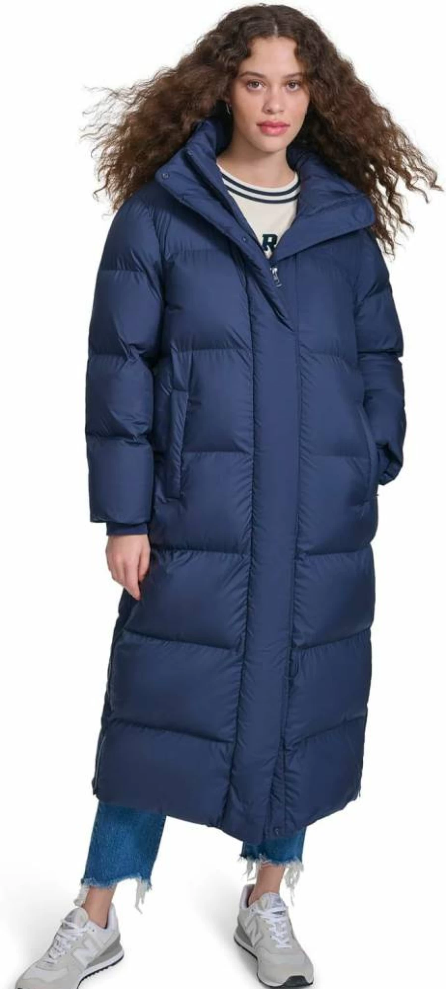 Champion Women's Hooded Quilted Puffer Jacket - Extra Long Winter Coat for Warmth & Style