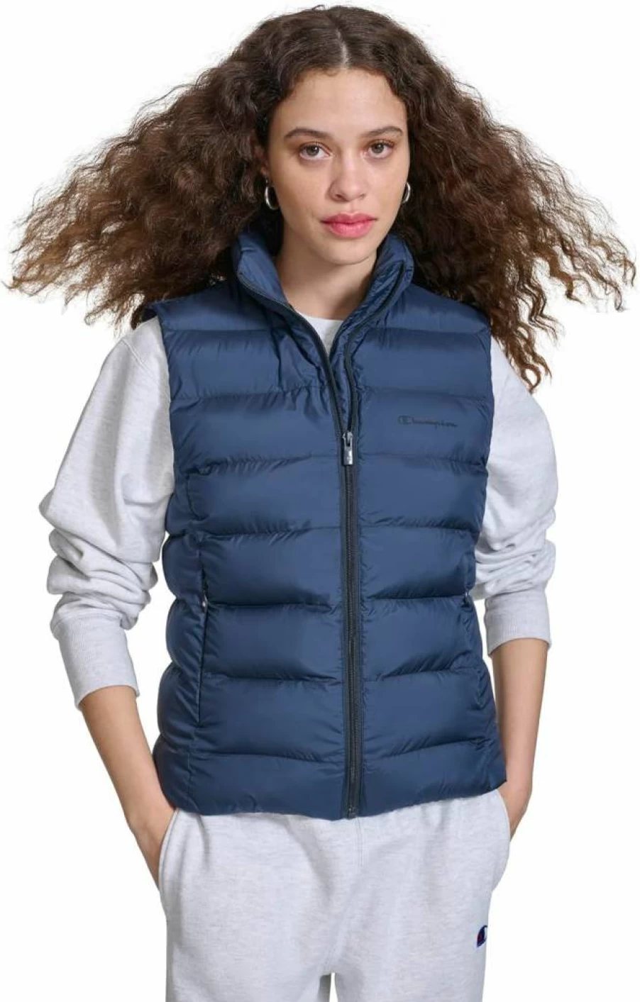 Champion Women's Lightweight Quilted Packable Puffer Vest for Cold Weather