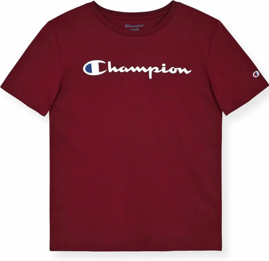 Champion Kids Short Sleeve Logo T-Shirt for Boys - Comfortable Cotton Tee