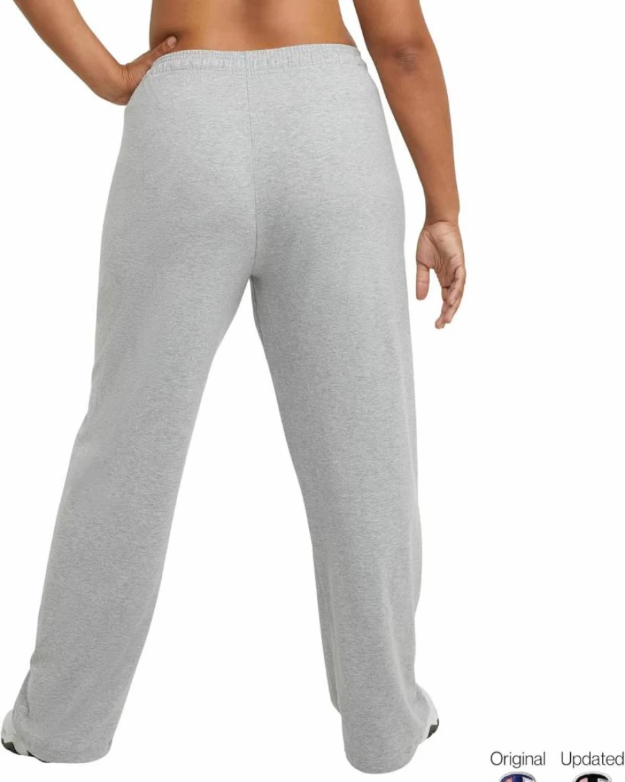 Champion Women's Plus Size Lightweight Lounge Pants - Comfortable Jersey Sweatpants 31.5" Inseam