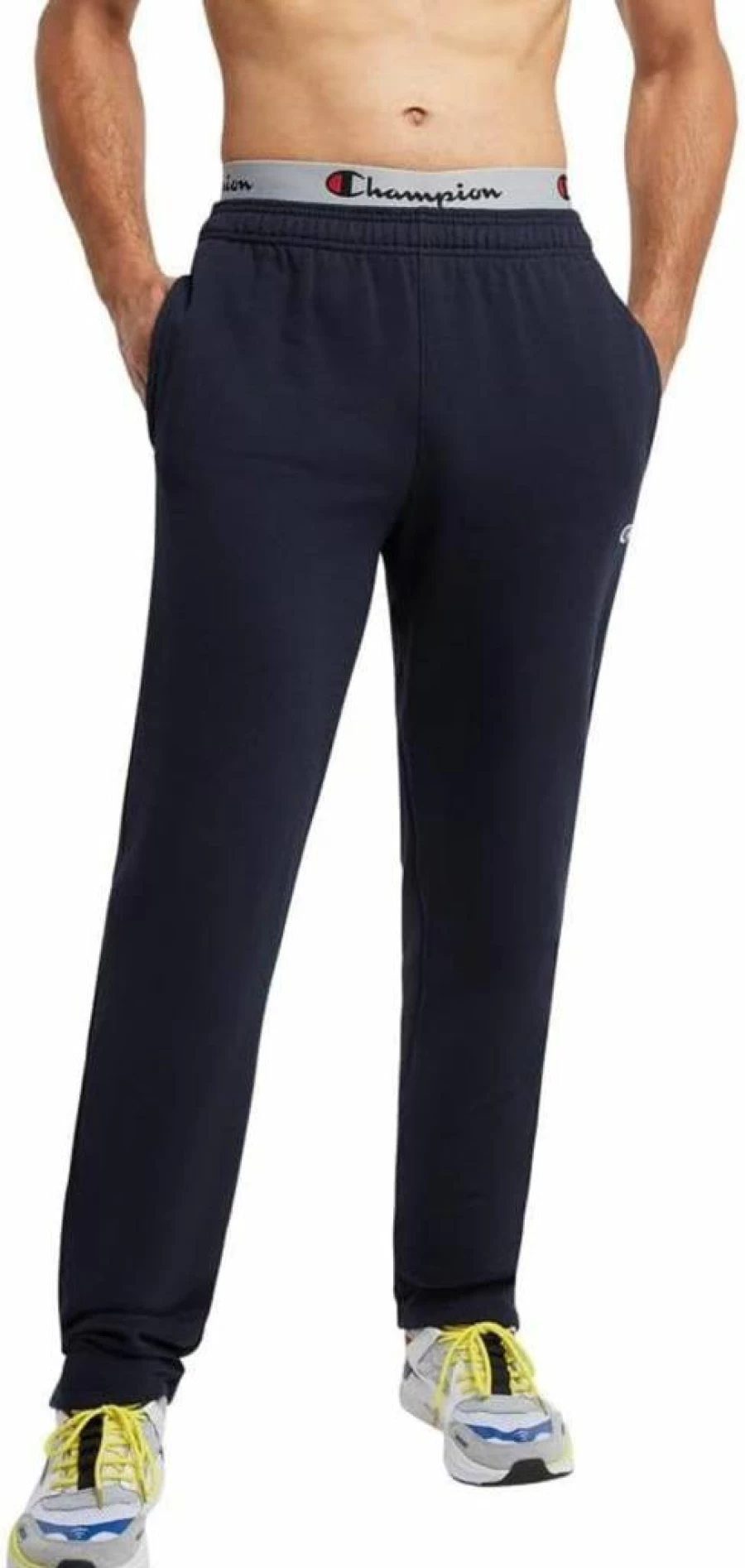 Champion Men's Powerblend Fleece Sweatpants with Open-Bottom for Regular & Big & Tall Sizes