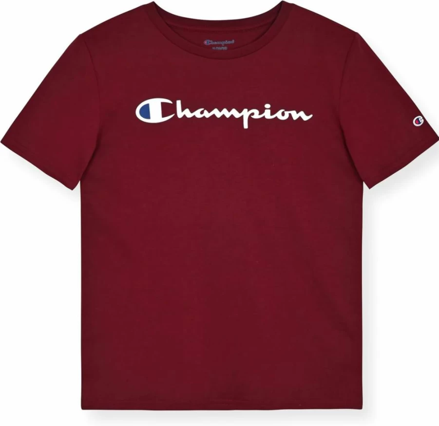 Champion Kids Short Sleeve Logo T-Shirt for Boys - Comfortable Cotton Tee