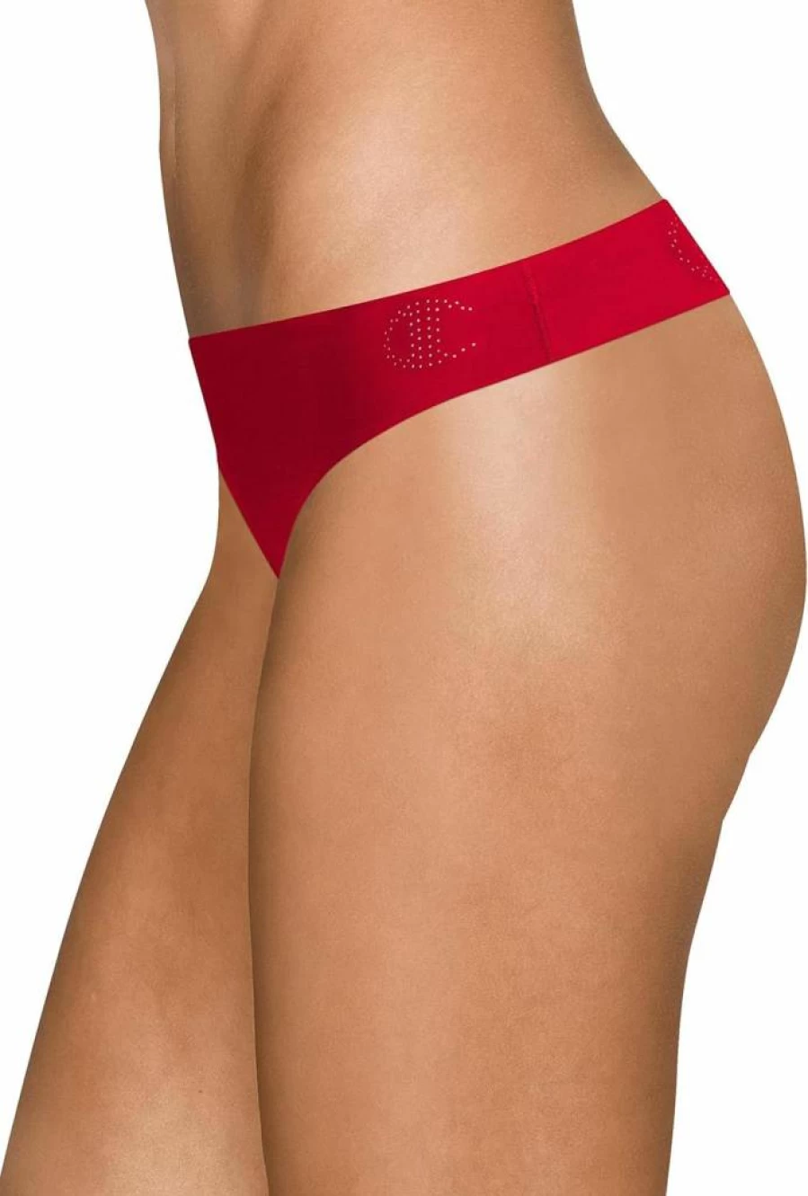 Champion Women's Deep Forte Blue Thong Underwear - Medium Size, 1-Pair, Comfortable Free Cut Design