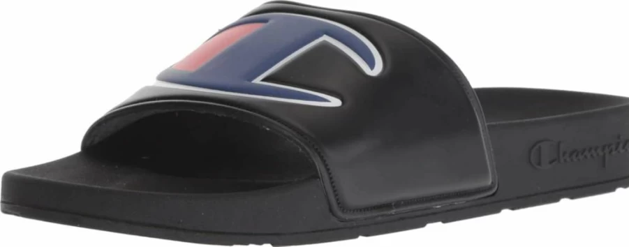 Champion Men's Big C Logo Slide Sandals - Comfortable Athletic Slides for Casual Wear