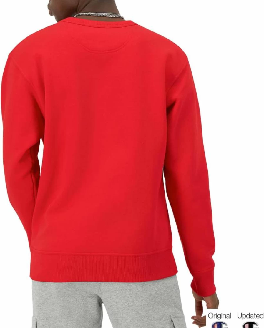 Champion Men's Powerblend Fleece Midweight Crewneck Sweatshirt - Regular & Big Tall Sizes