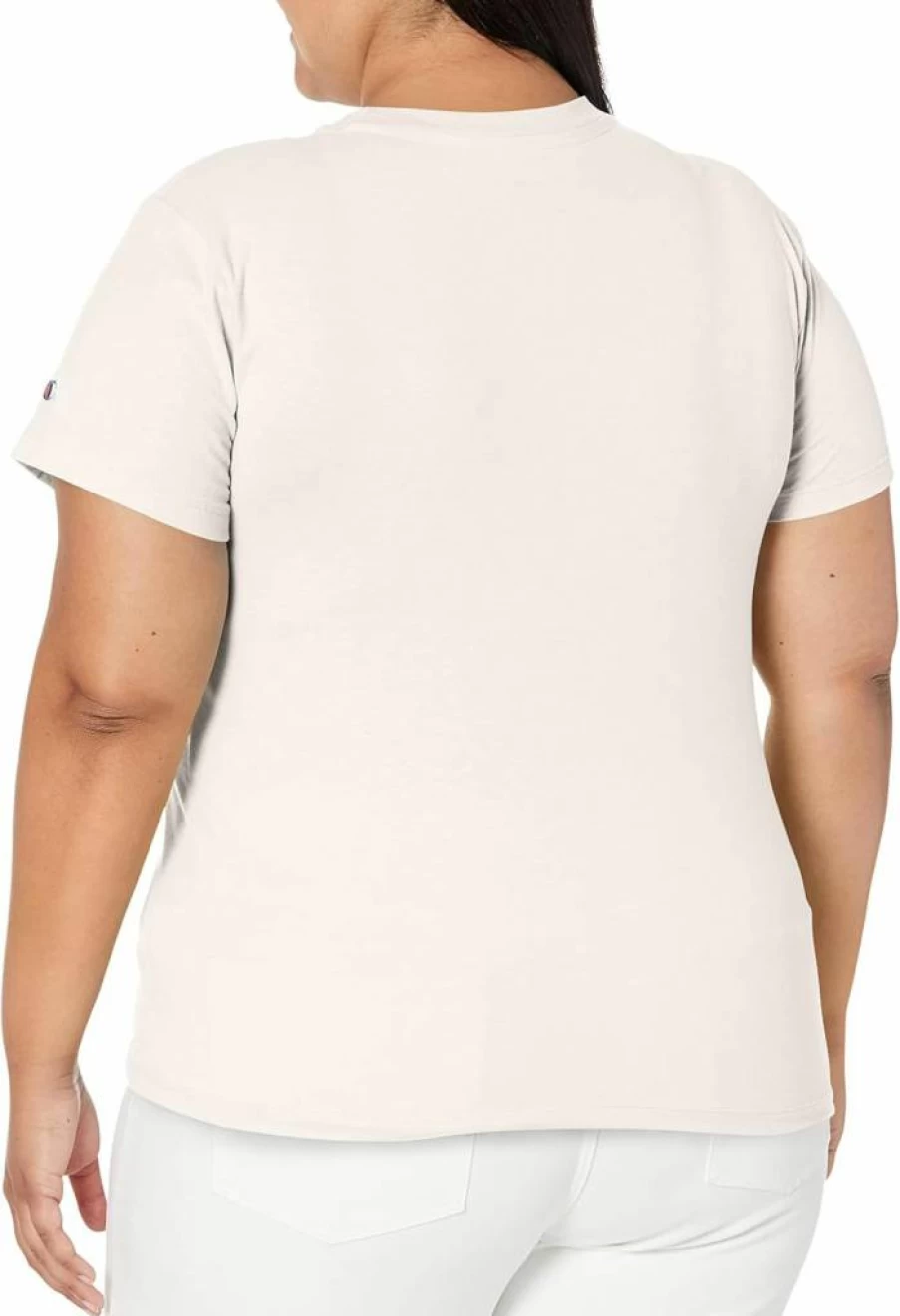 Champion Women's Classic Script Logo T-Shirt - Comfortable Plus Size Cotton Tee for Everyday Wear